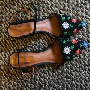 Topshop floral heeled sandal EU38